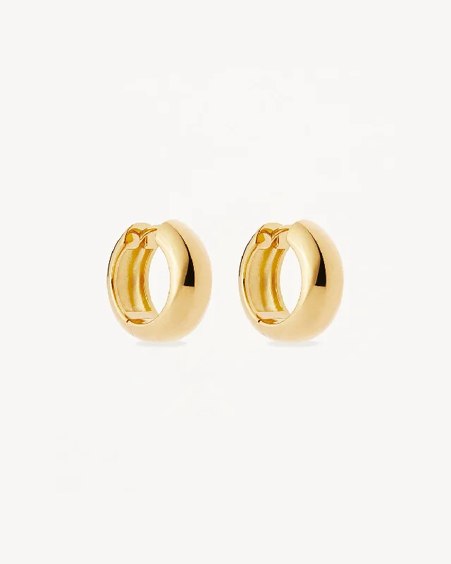 18k Gold Vermeil Bold Small Hoops