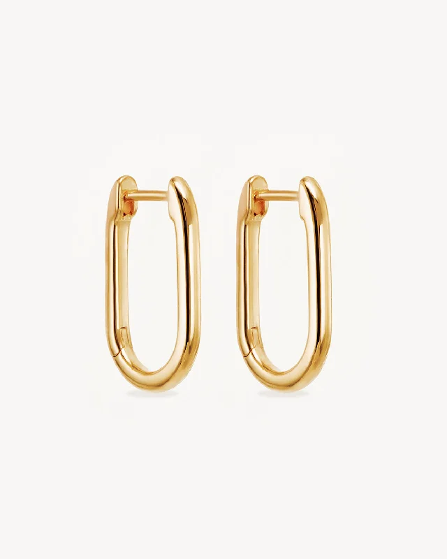 18k Gold Vermeil Journey Hoops