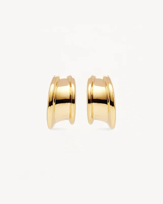 18k Gold Vermeil Muse Large Hoops