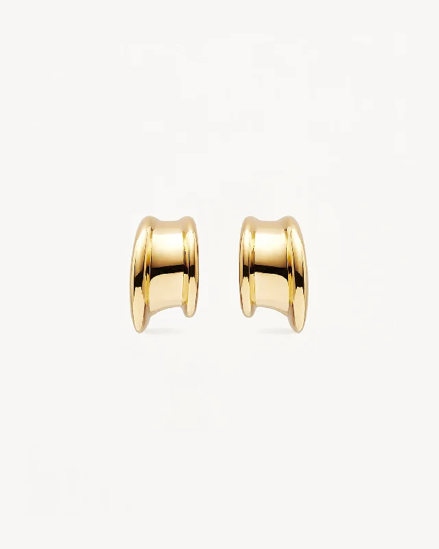 18k Gold Vermeil Muse Small Hoops