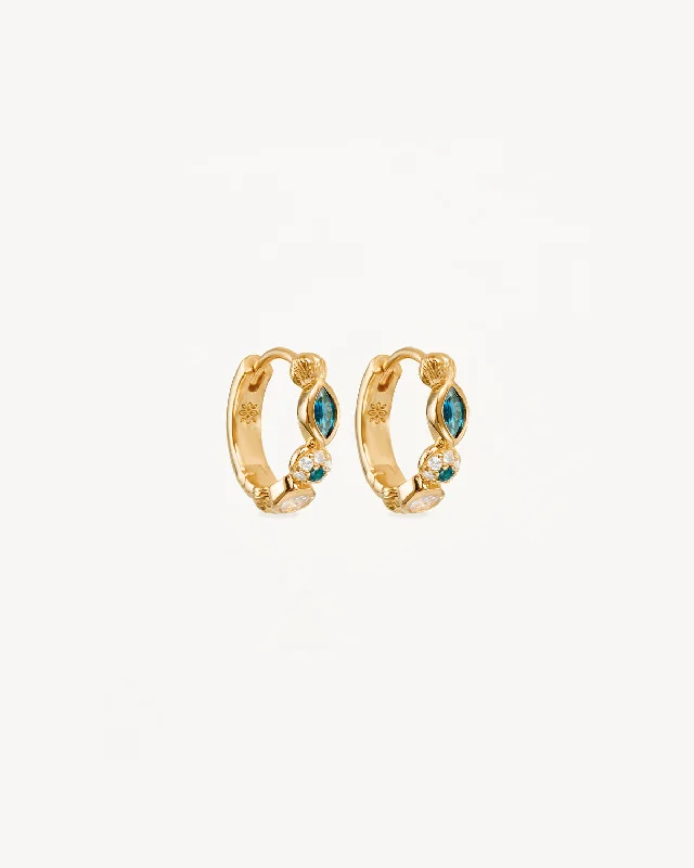 18k Gold Vermeil Protection of Eye Hoops