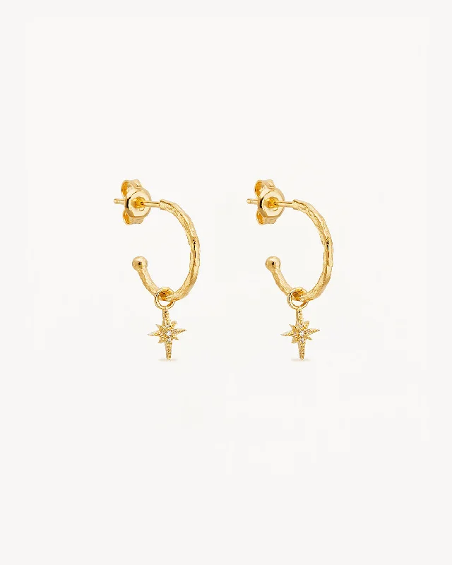 18k Gold Vermeil Starlight Hoops