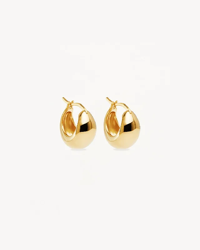 18k Gold Vermeil Sunkissed Small Hoops