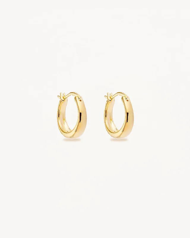 18k Gold Vermeil Infinite Horizon Small Hoops