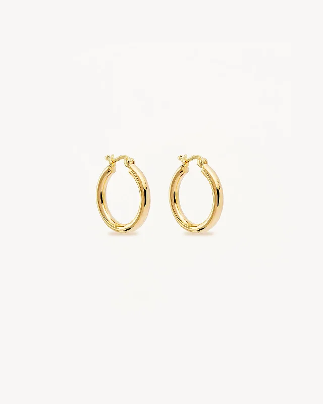 18k Gold Vermeil Sunrise Large Hoops