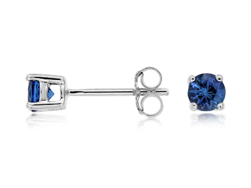 14K White Gold .50ctw Tanzanite Stud Earrings (97916)