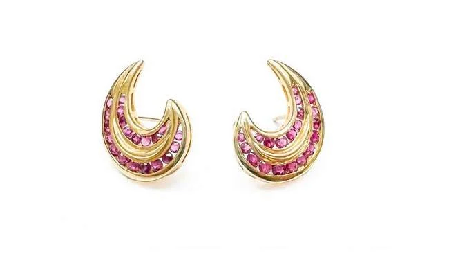 14K RUBY EARRINGS