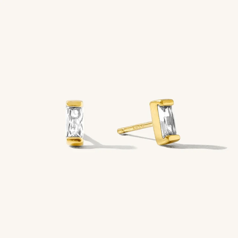 Baguette Stud Earrings