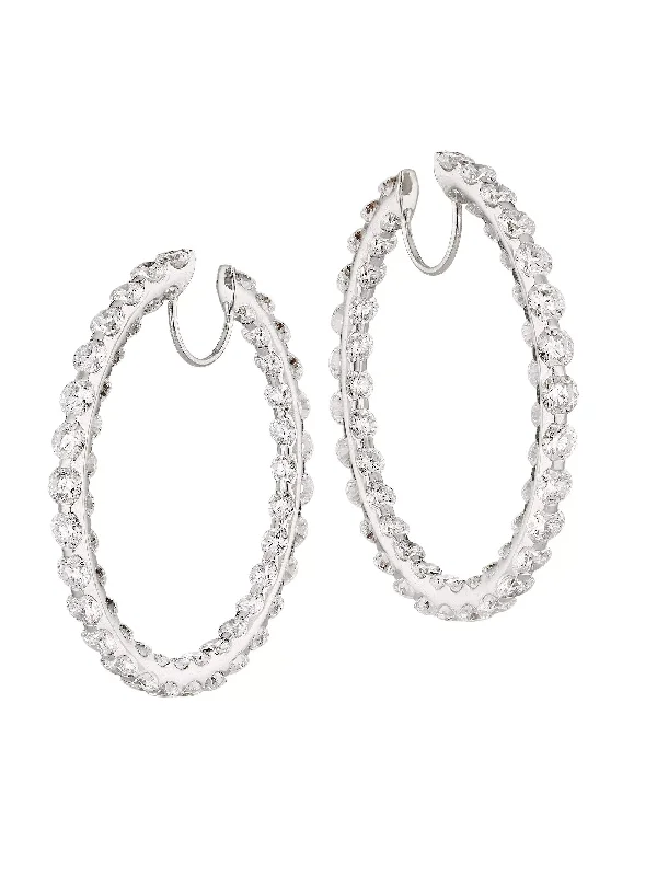 CHOPARD DIAMOND HOOP EARRINGS