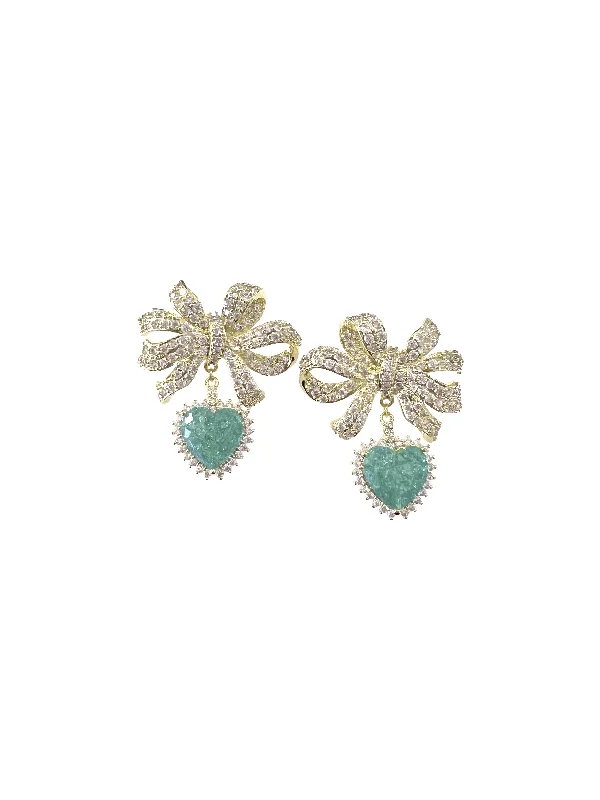 CZ Bow Earring