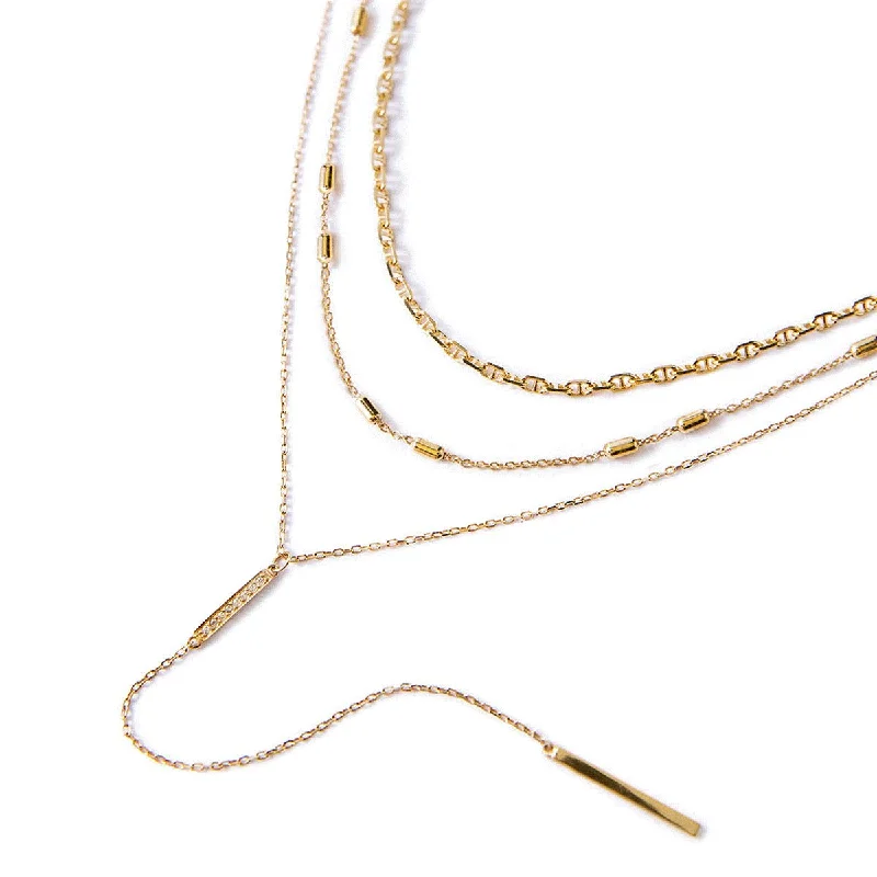 Deux Marina Lariat Layered Trio