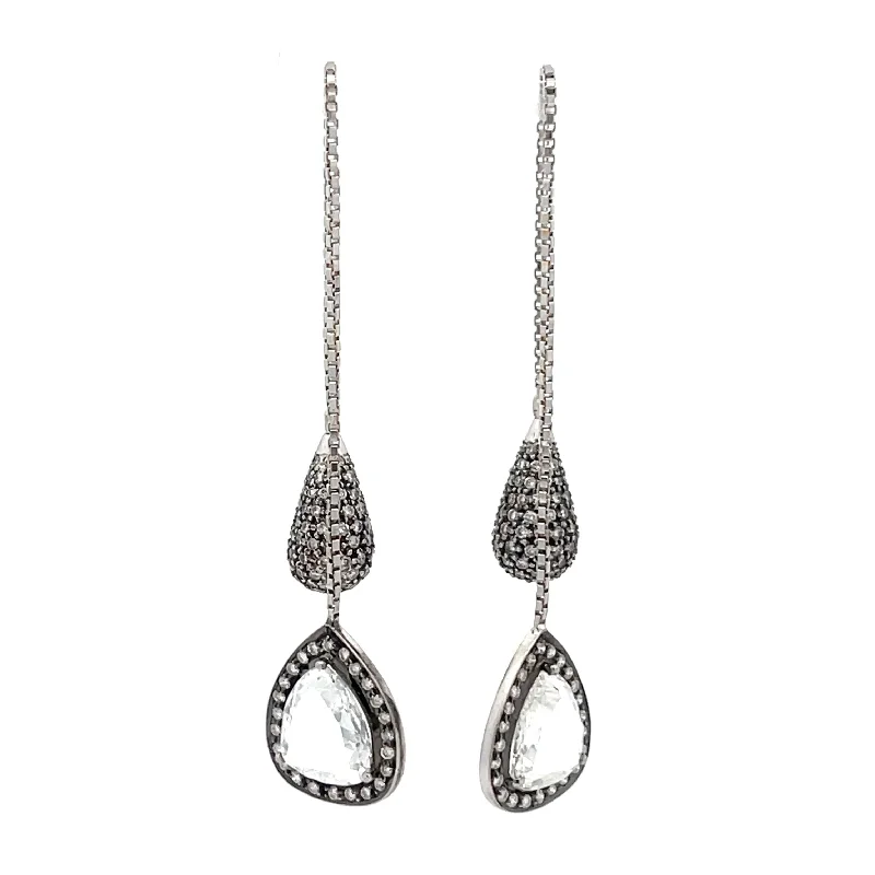 Diamond Dangle Earrings