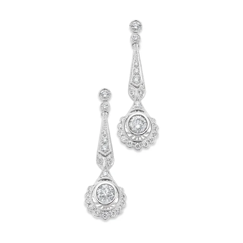 Diamond Dangle Earrings