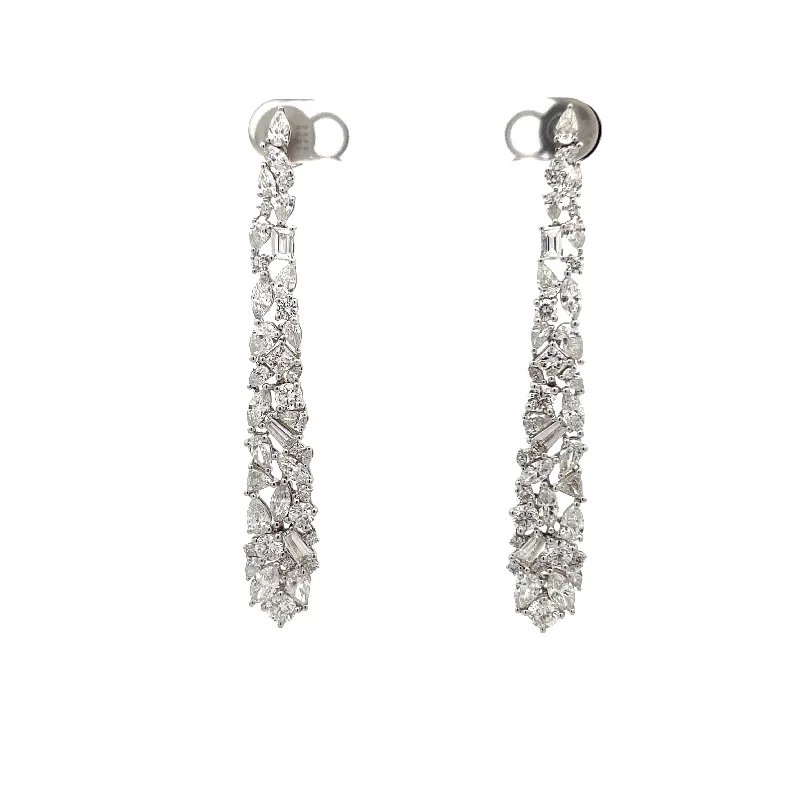 Diamond Hanging Mesh Earrings