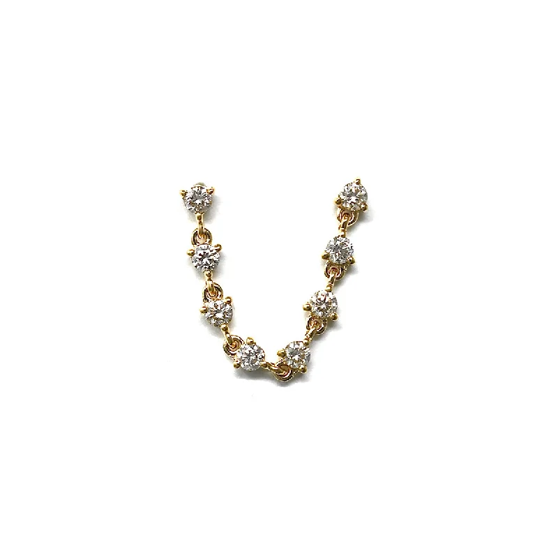 Double Diamond Chain Stud