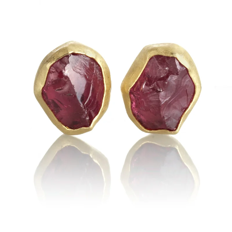 Garnet Crystal Earrings