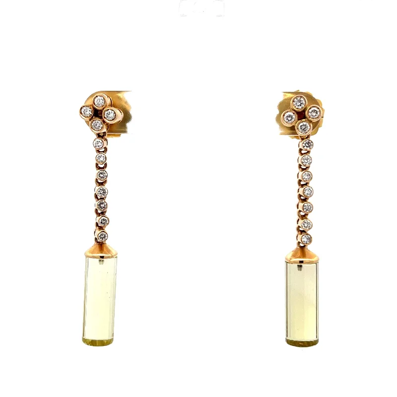 Gregorio Citrine Dangling Earrings