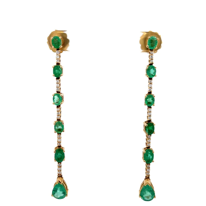 Gregorio Emerald Dangle Earrings