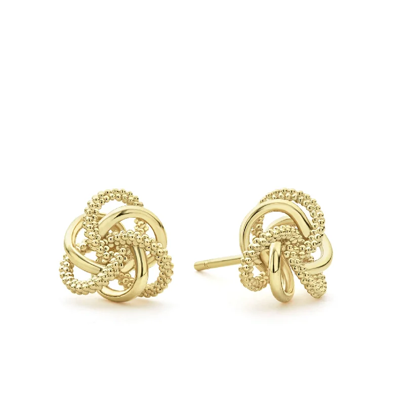 Love Knot Small 18K Gold Love Knot Stud Earrings