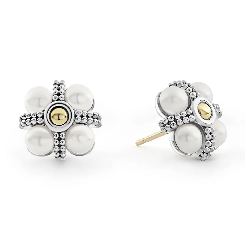 Luna Caviar Pearl Stud Earrings