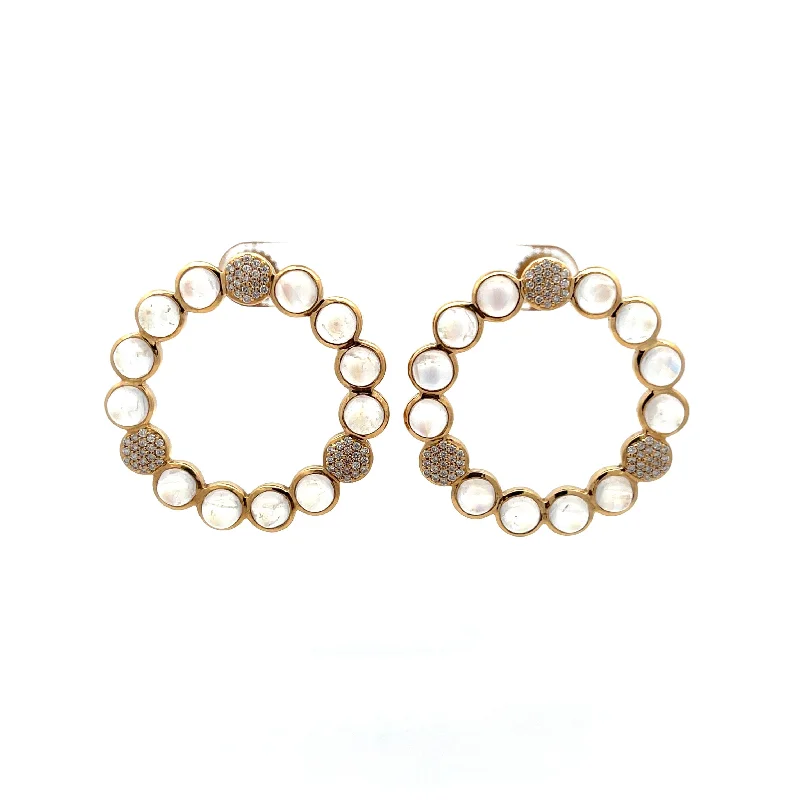 Mark Henry Bubble Moonstone Earrings