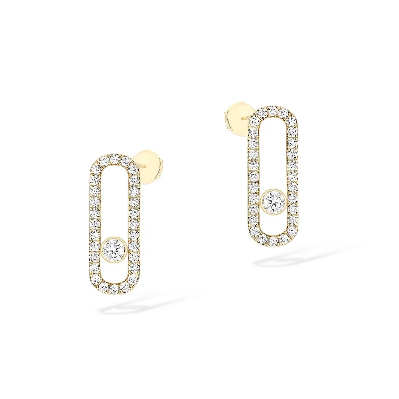 Messika Move Uno Pave Earrings