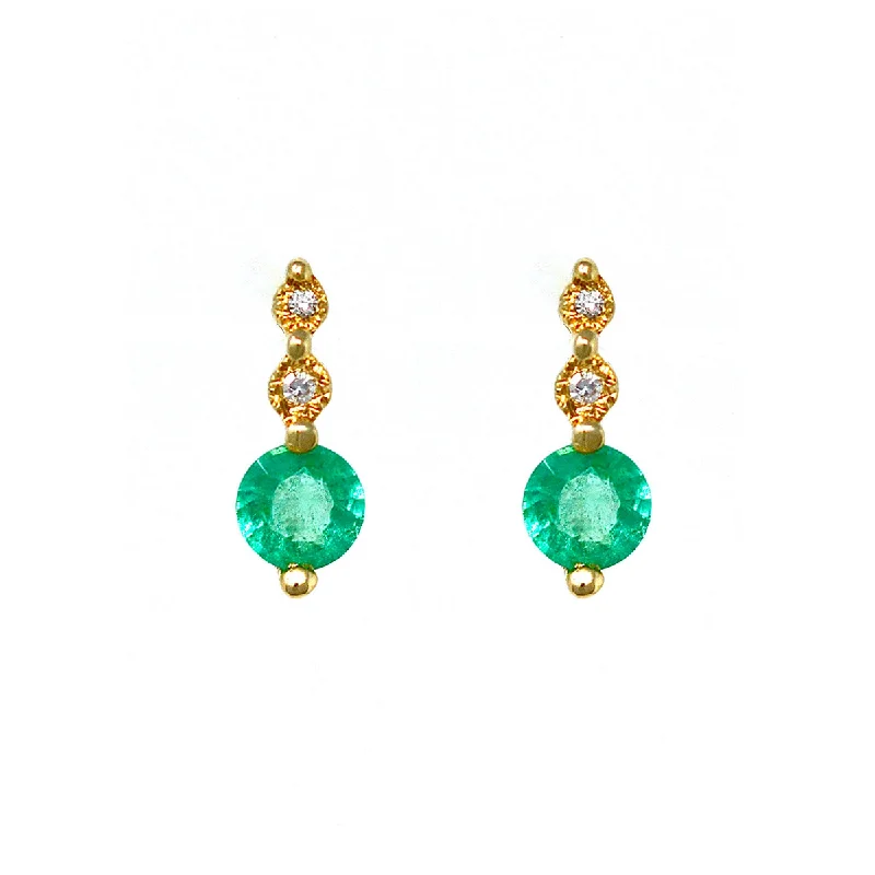 Petite Emerald Earrings