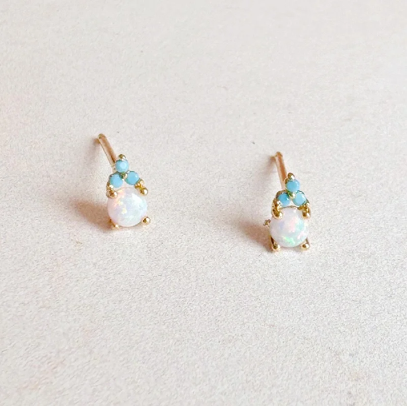 Quinn Opal Tiny Stud Earrings