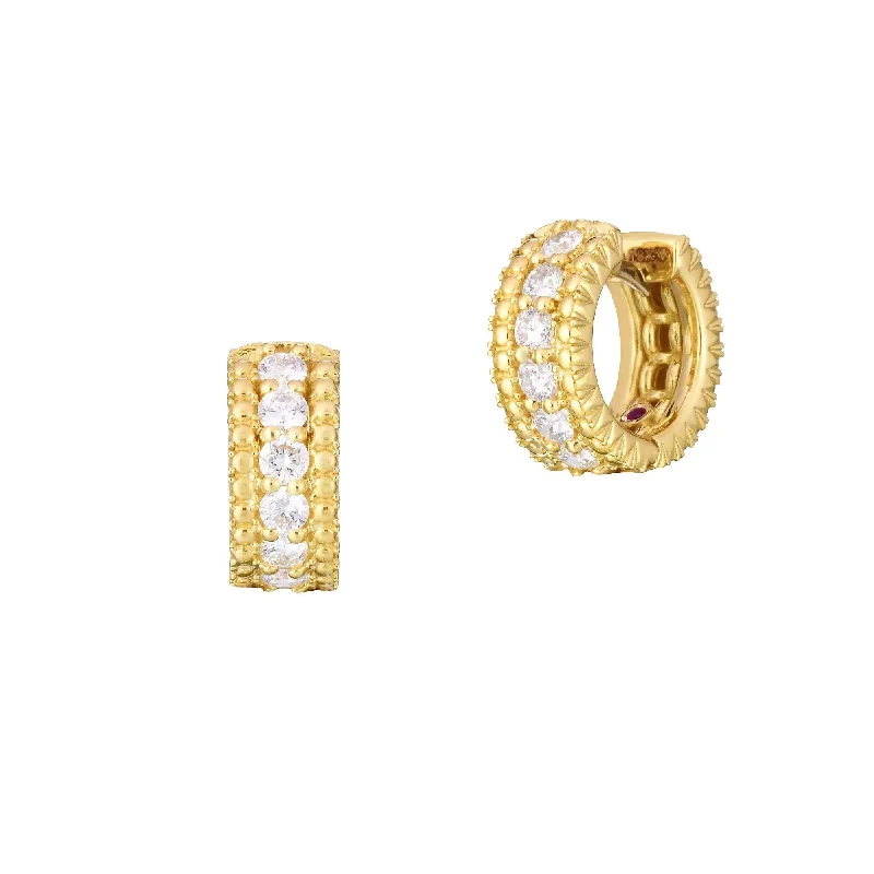 Roberto Coin Cento Florentine Huggie Earrings