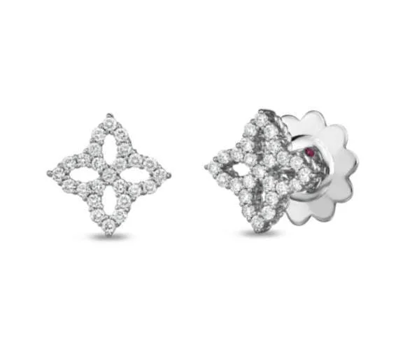 ROBERTO COIN PRINCESS FLOWER STUDS