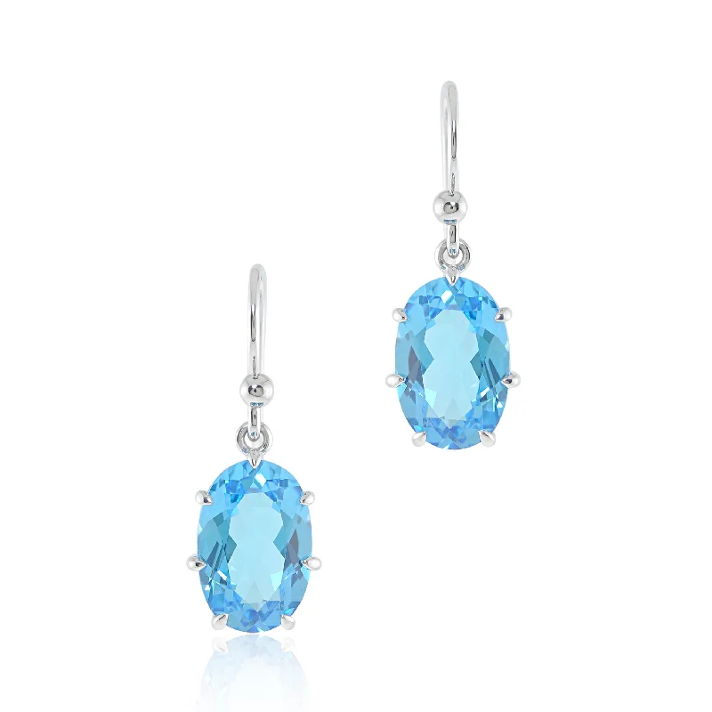 Ashley Earrings in Swiss Blue Topaz