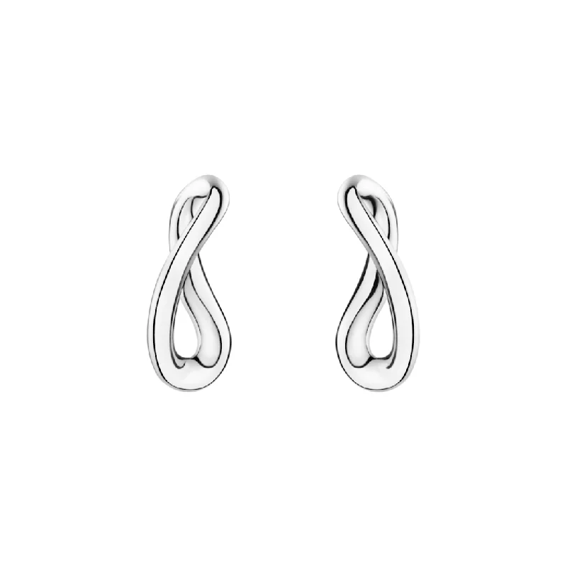 Silver Infinity Earrings