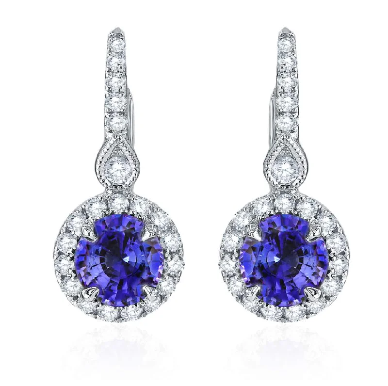 Tanzanite & Diamond Earrings