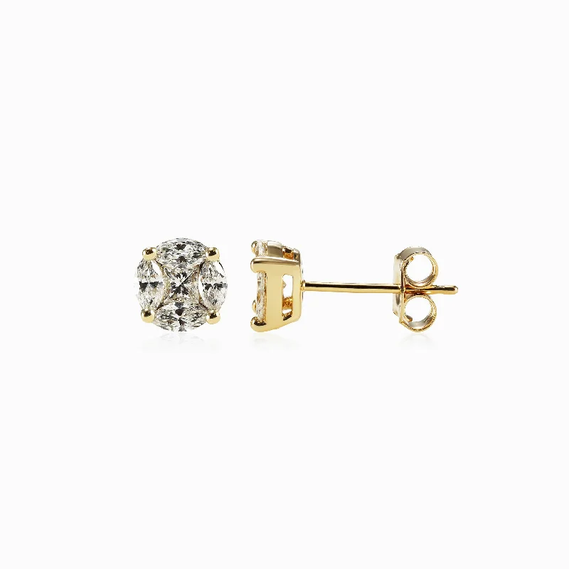 Illusion Classic Diamond Studs