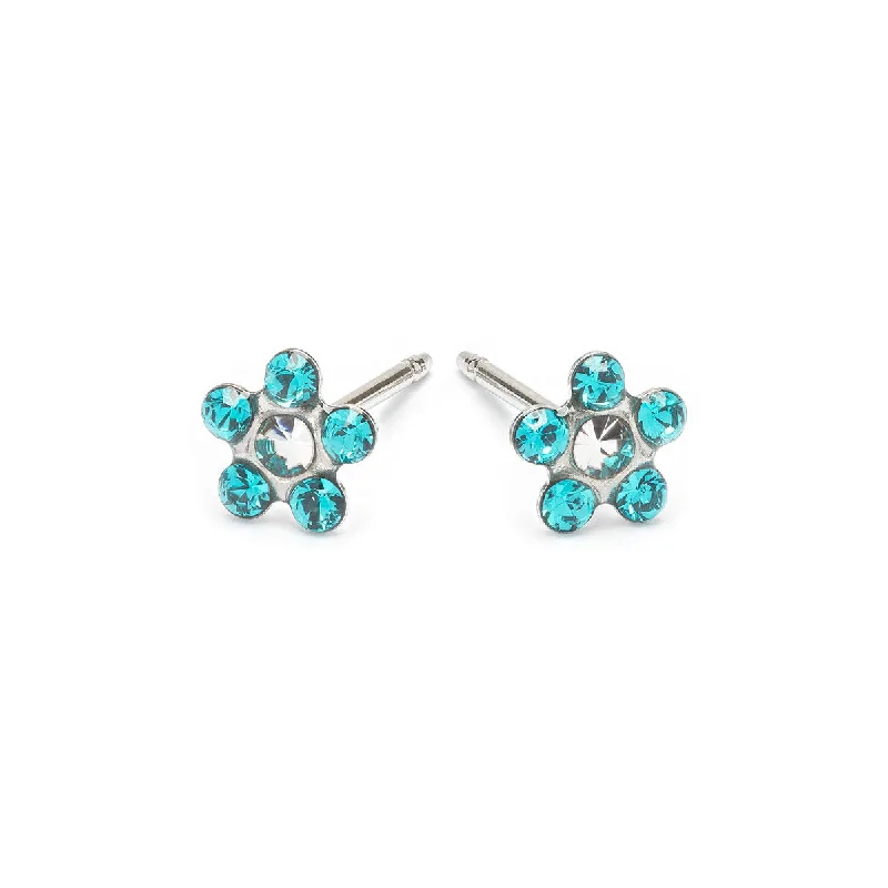 Turquoise Daisy Earrings