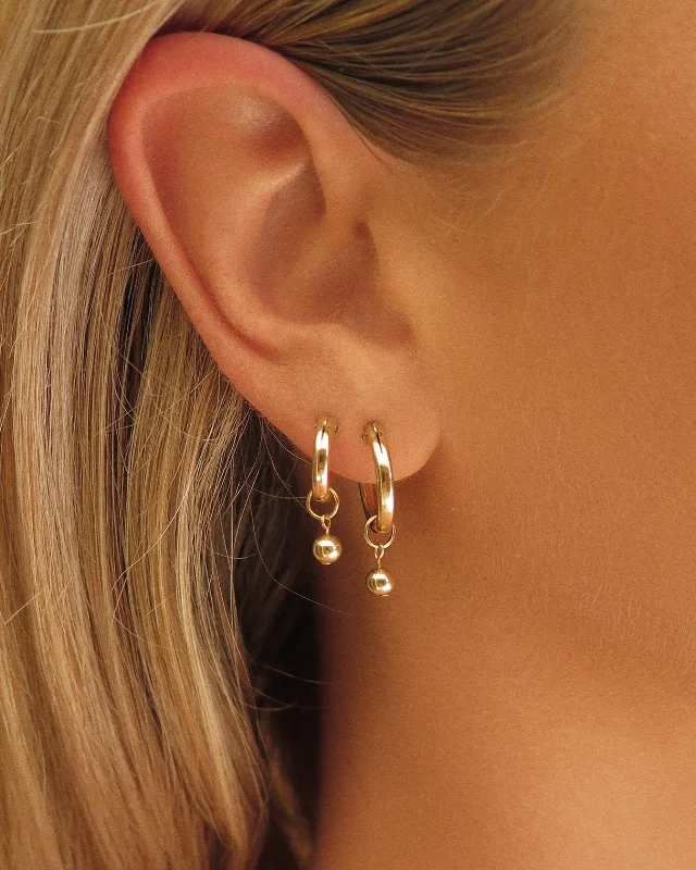 Classic Thick Hoop Earrings Set (10% Off)  - 14k Yellow Gold Fill