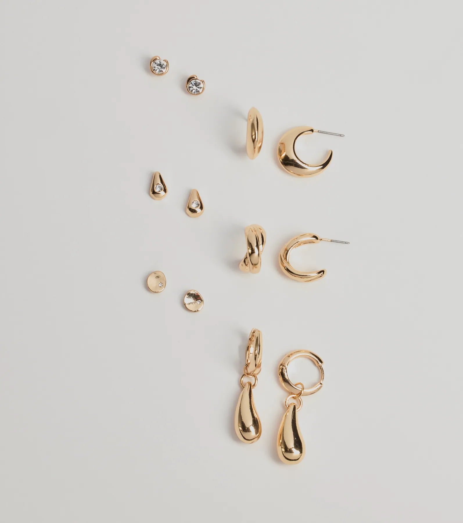 Glam Vibes Only Six-Pack Earrings Set