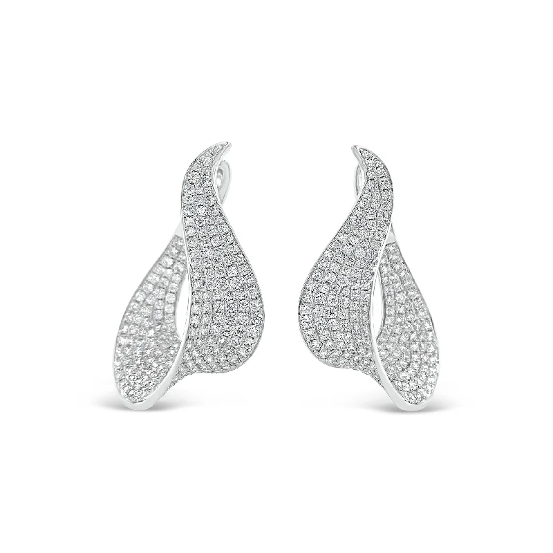 Diamond Swoop Earrings