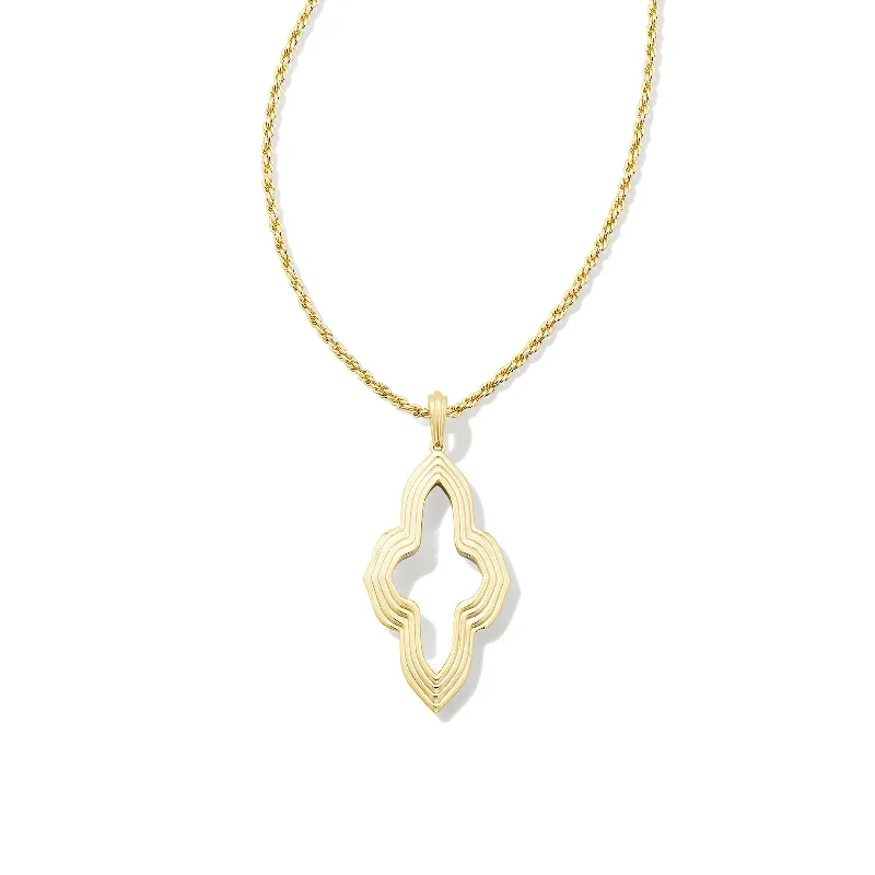 Kendra Scott | Abbie Small Long Pendant Necklace in Mixed Metal