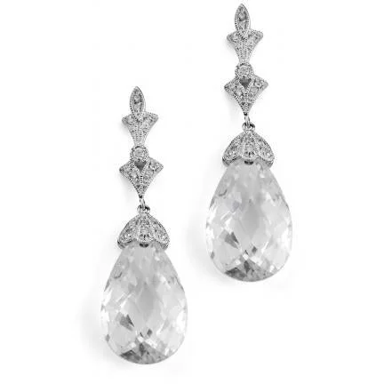 Lydia Swarovski Crystal Dangle Earrings