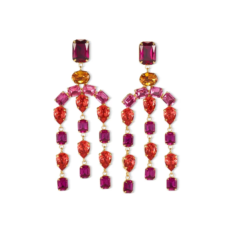 Mika Crystal Chandelier Earrings