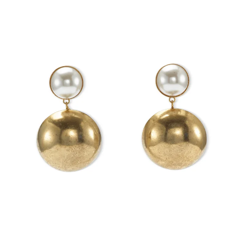 Pearl Dome Earrings