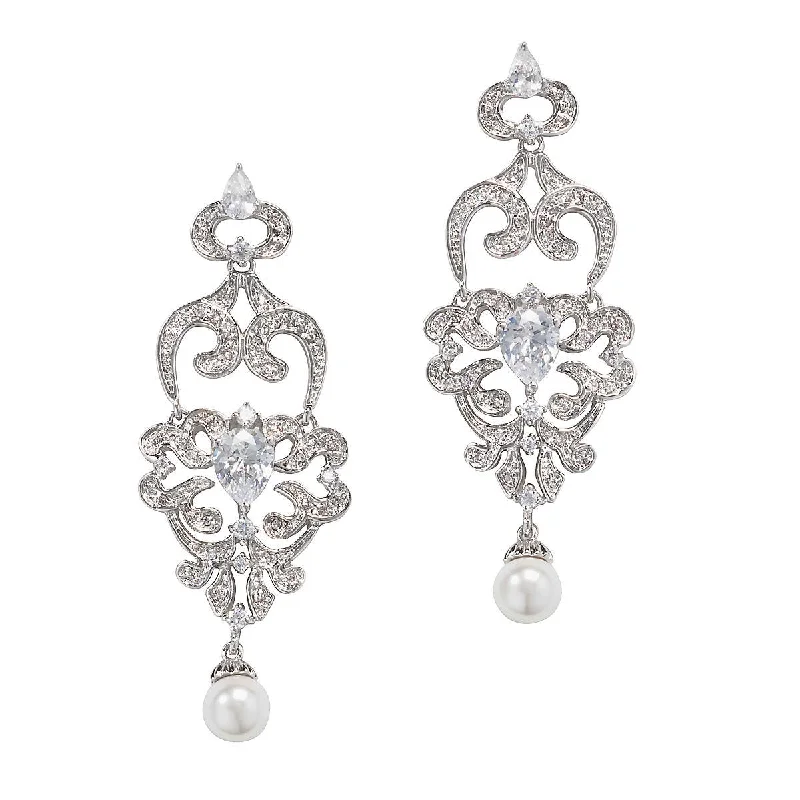 Raquel Glamorous Chandelier Bridal Earring